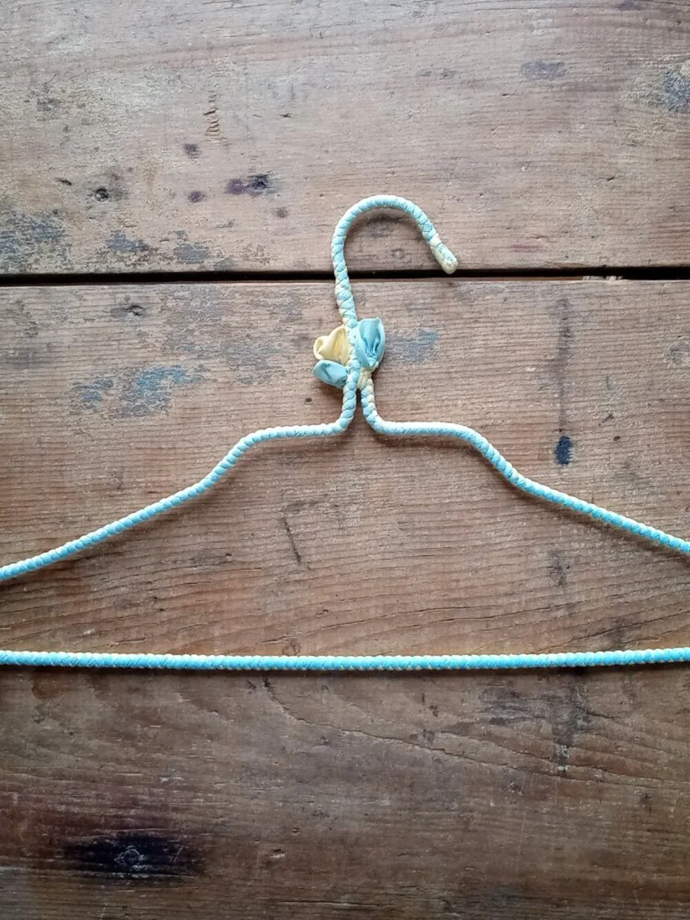 Vintage braided hangers lot.